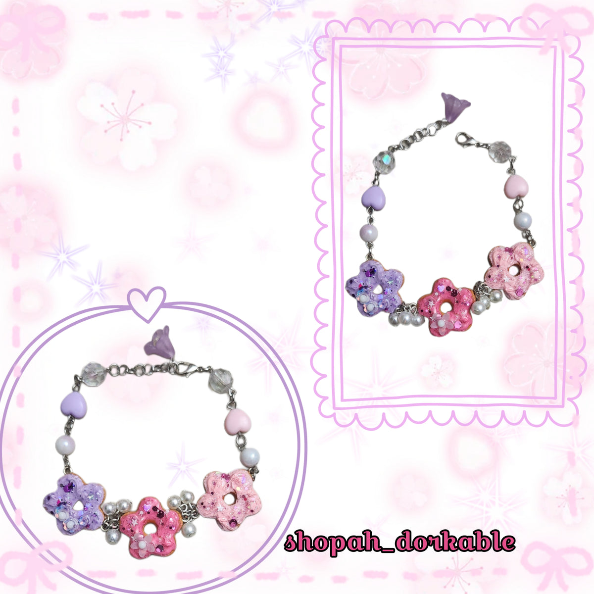 Floral Donut Bracelet