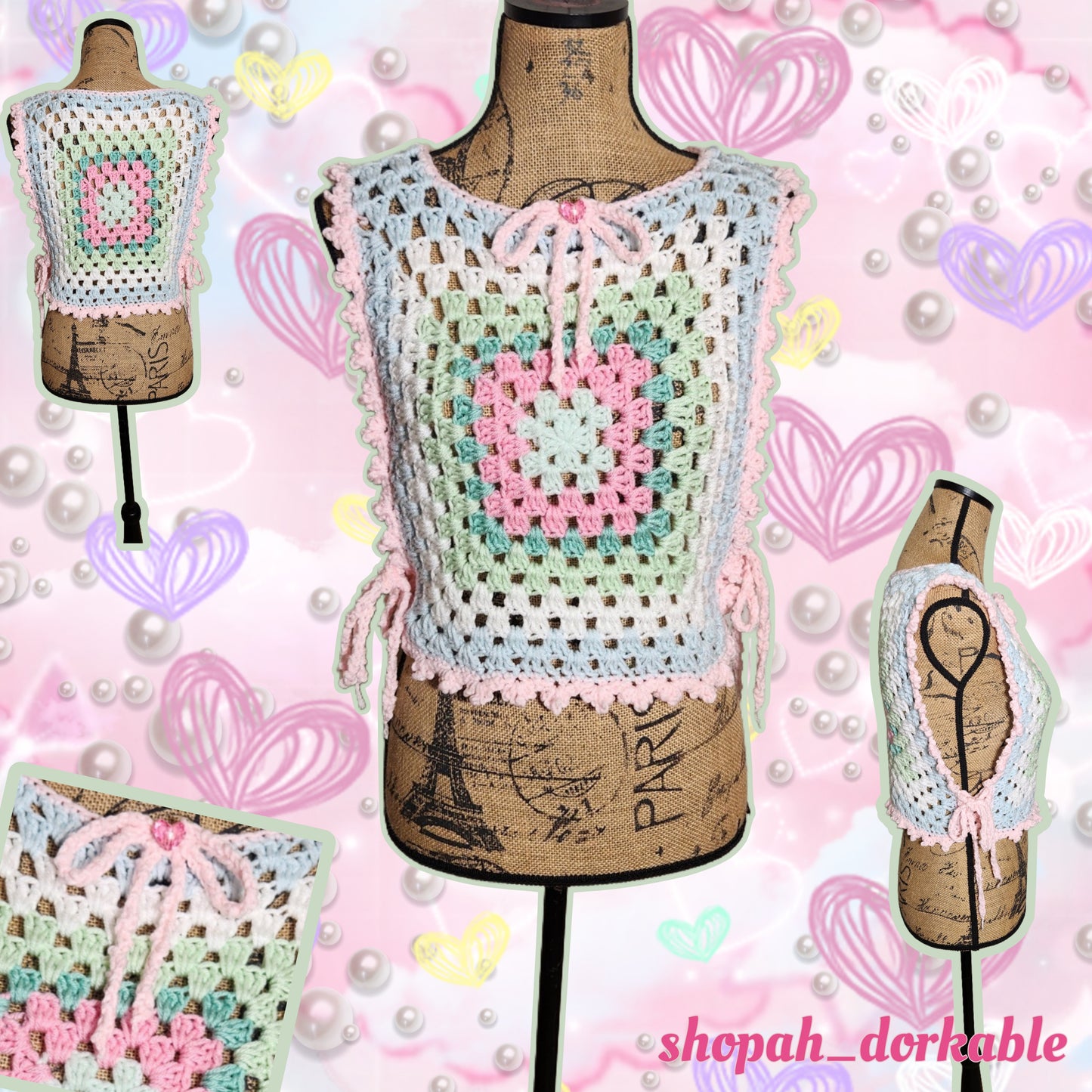 SpringTime laceup top