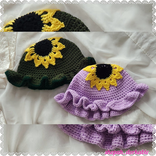 Sunny Sunflower Bucket hats