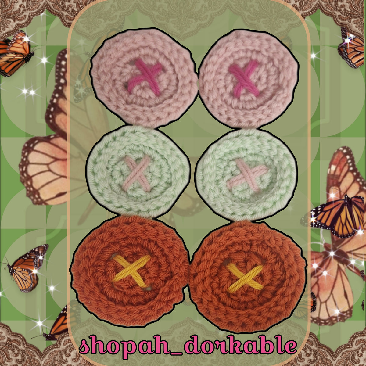 Button Hairclips