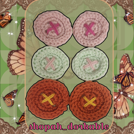 Button Hairclips