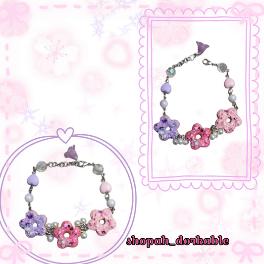 Floral Donut Bracelet
