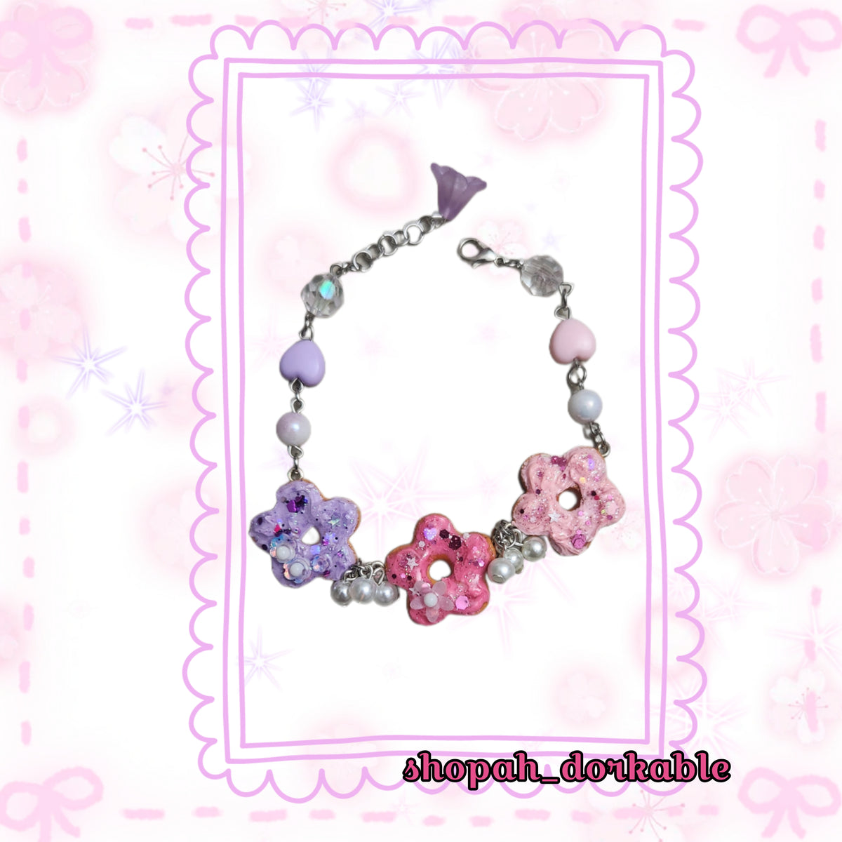 Floral Donut Bracelet